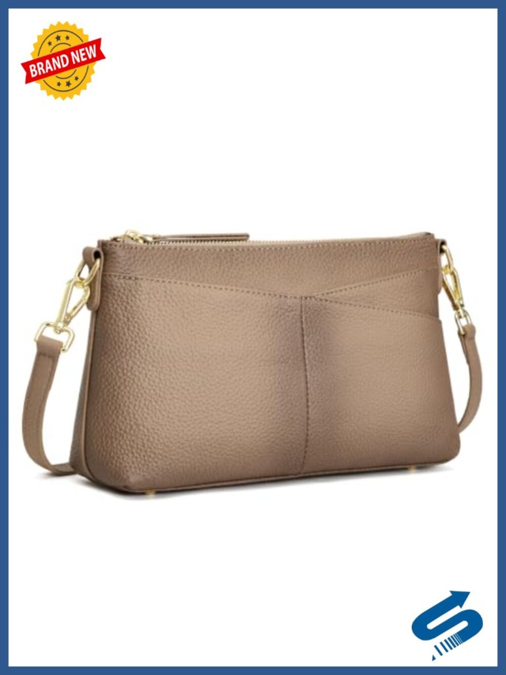 Genuine Leather Crossbody Bag Small Satchel Purse Travel Everyday